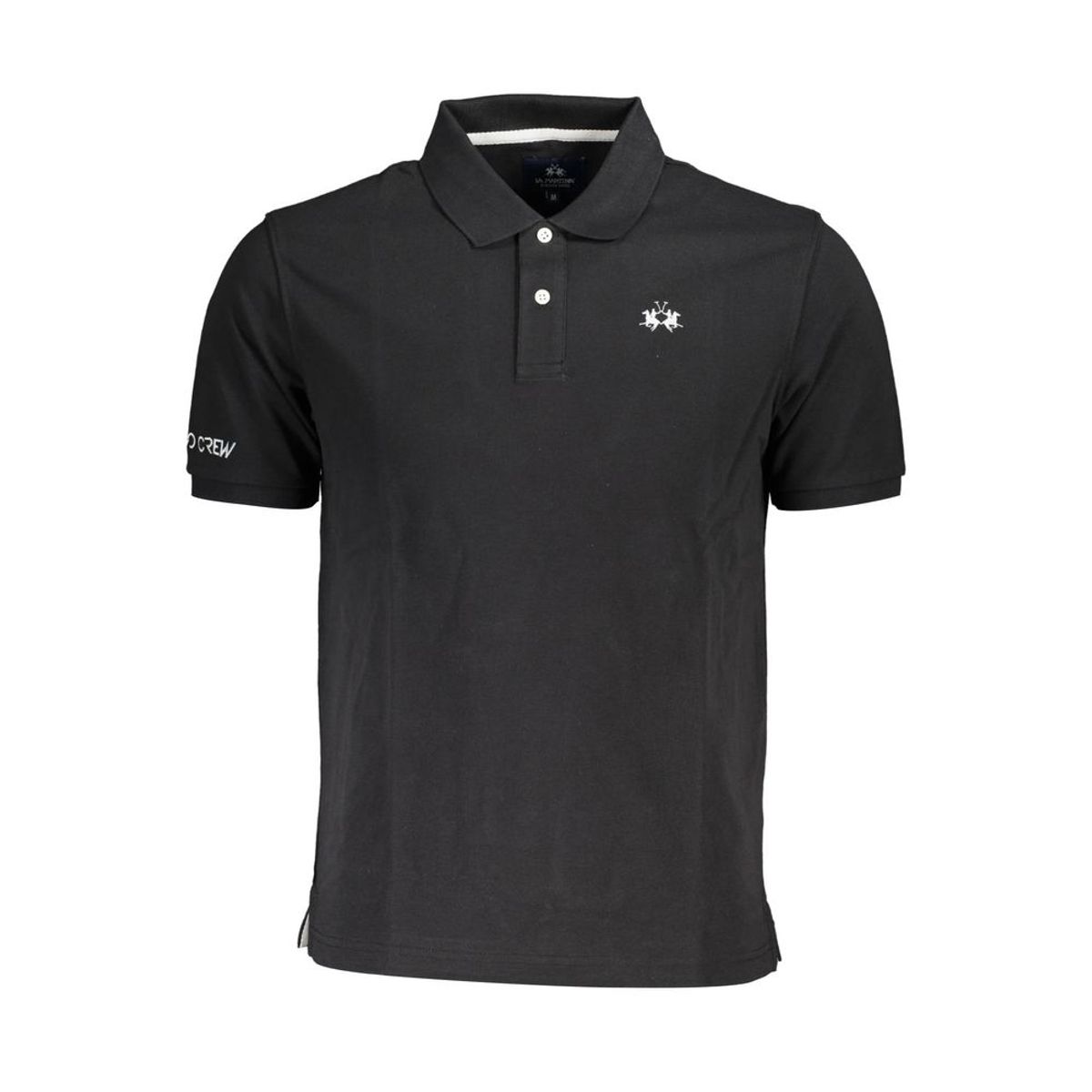 La Martina Sort Bomuld Polo Shirt