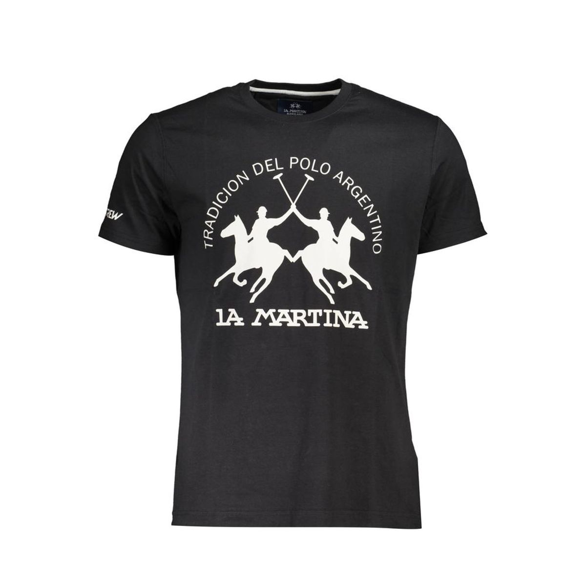 La Martina Sort Bomuld T-Shirt