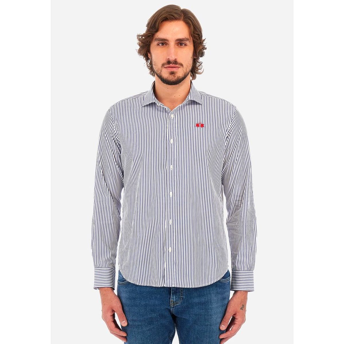 La Martina White Cotton Shirt