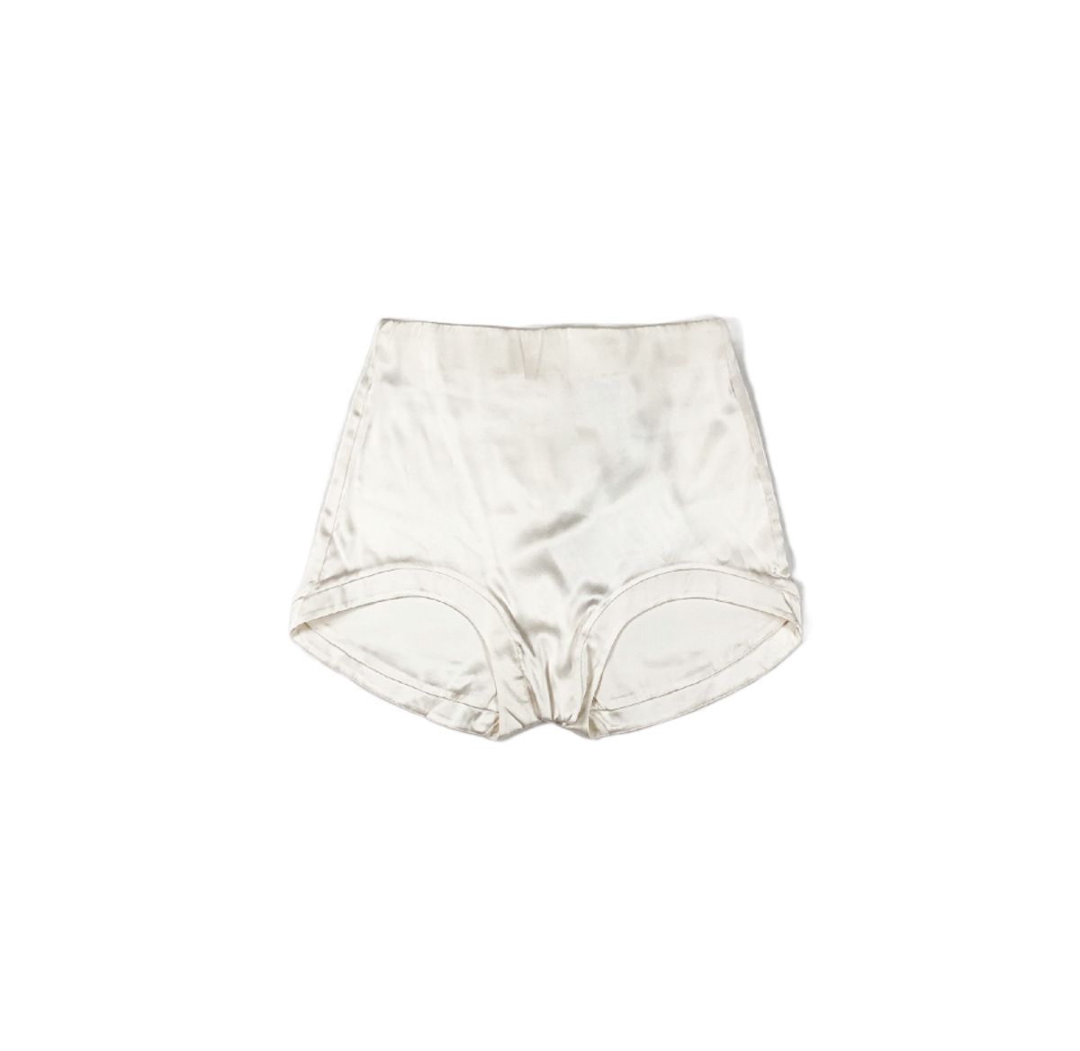 LA PERLA PEARL WHITE SILK BRIEFS