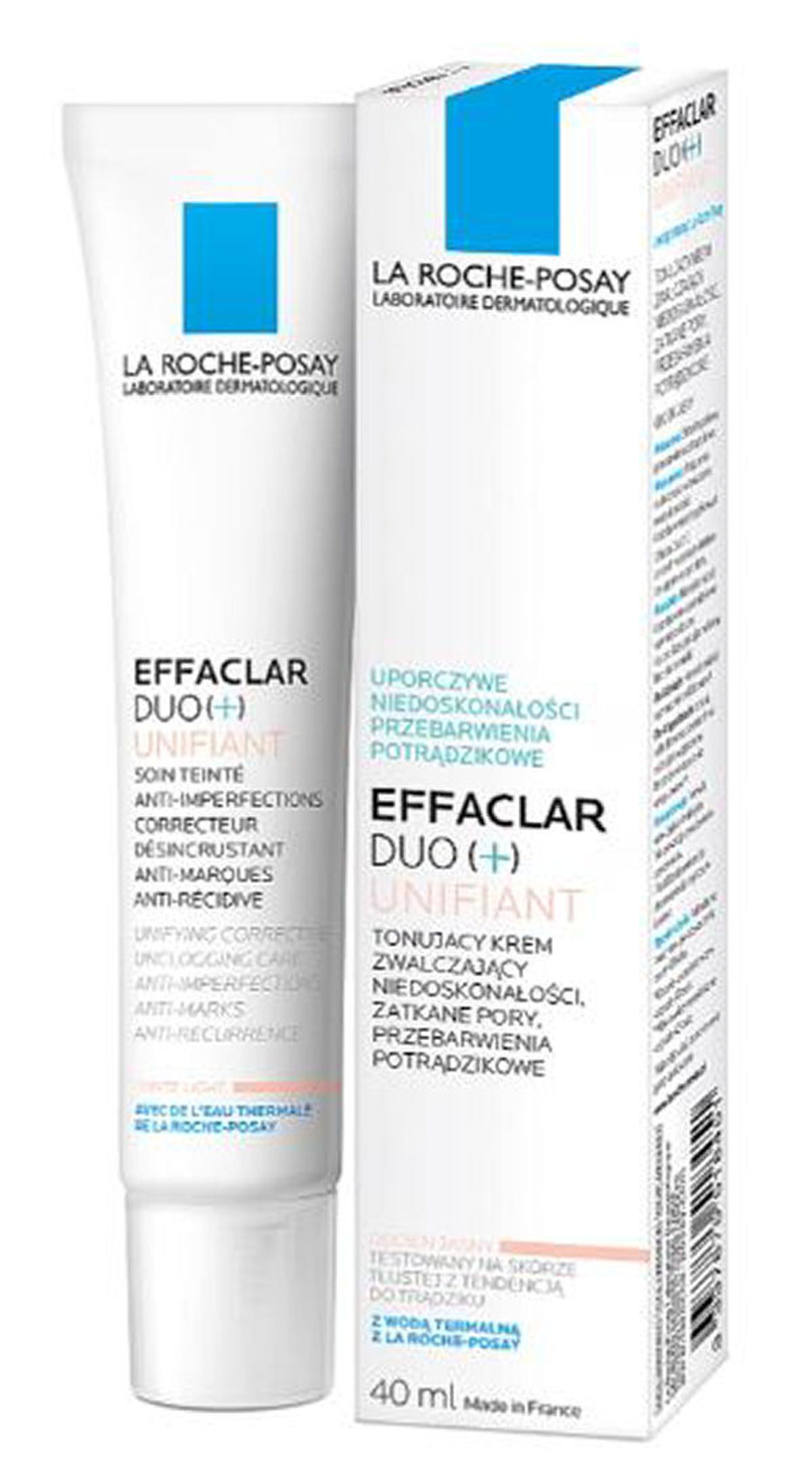 La roche-posay effaclar duo unifiant anti-imperfections correcteur 40ml