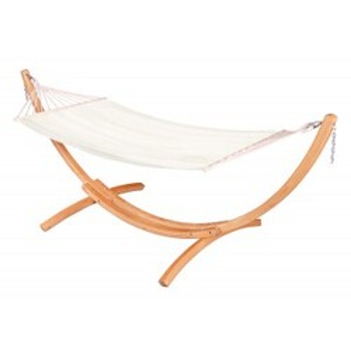 La Siesata CHILLOUNGE Beach - Single Spreader Bar Hammock with FSC certified Larch Stand - Hængekøje