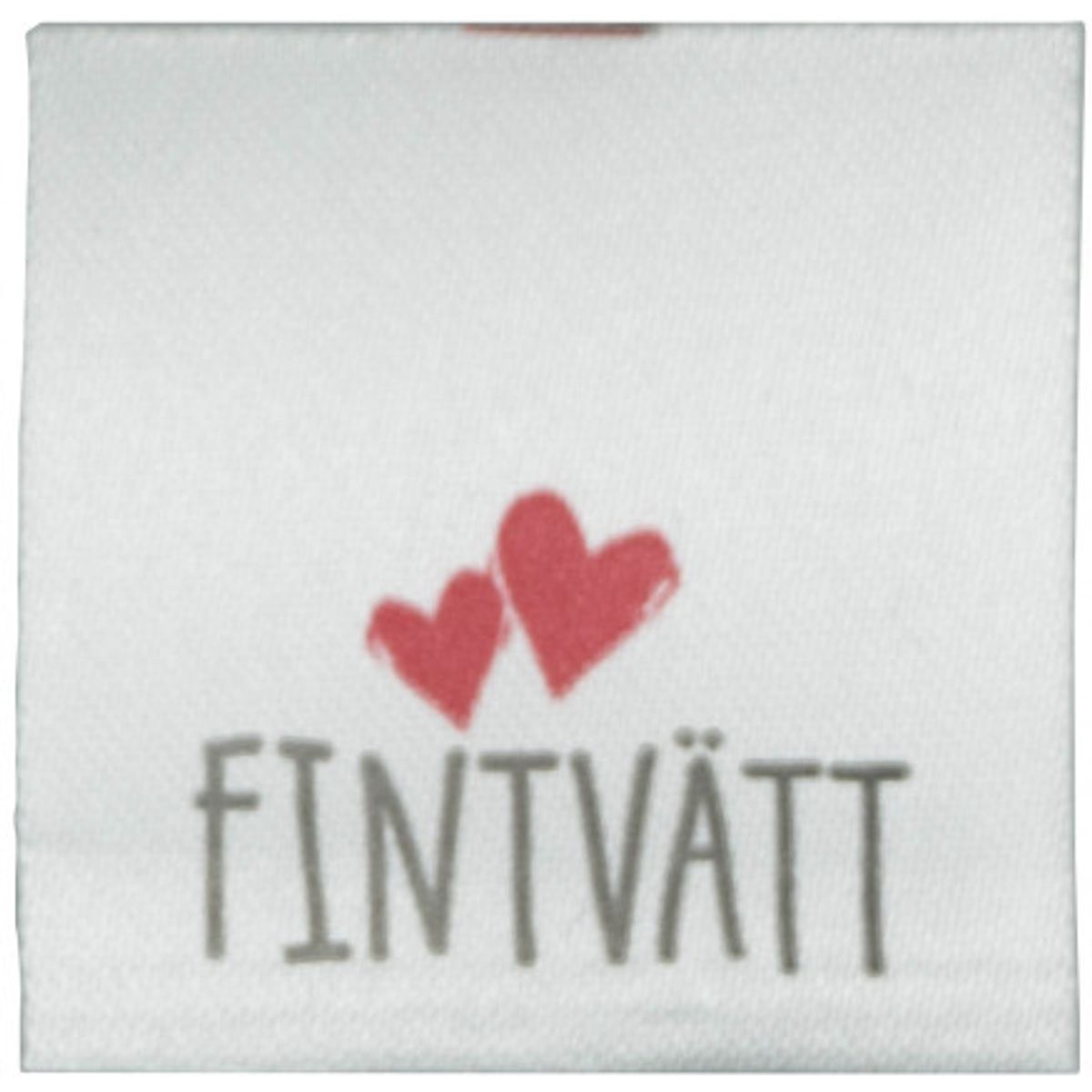 Label Svensk Fintvätt Handmade Hvid - 1 stk