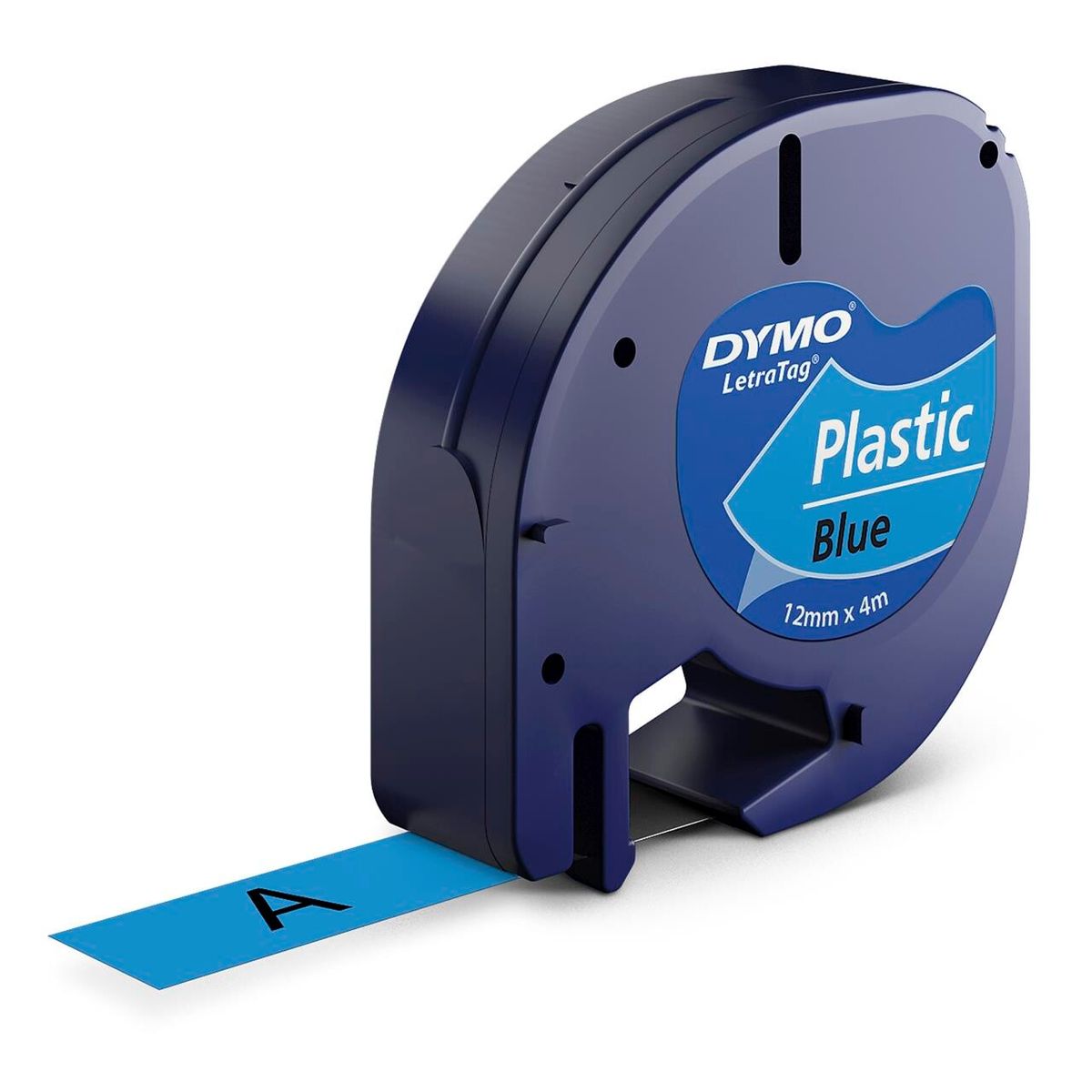 Labeltape DYMO LetraTAG 12mmx4m blå plasttape