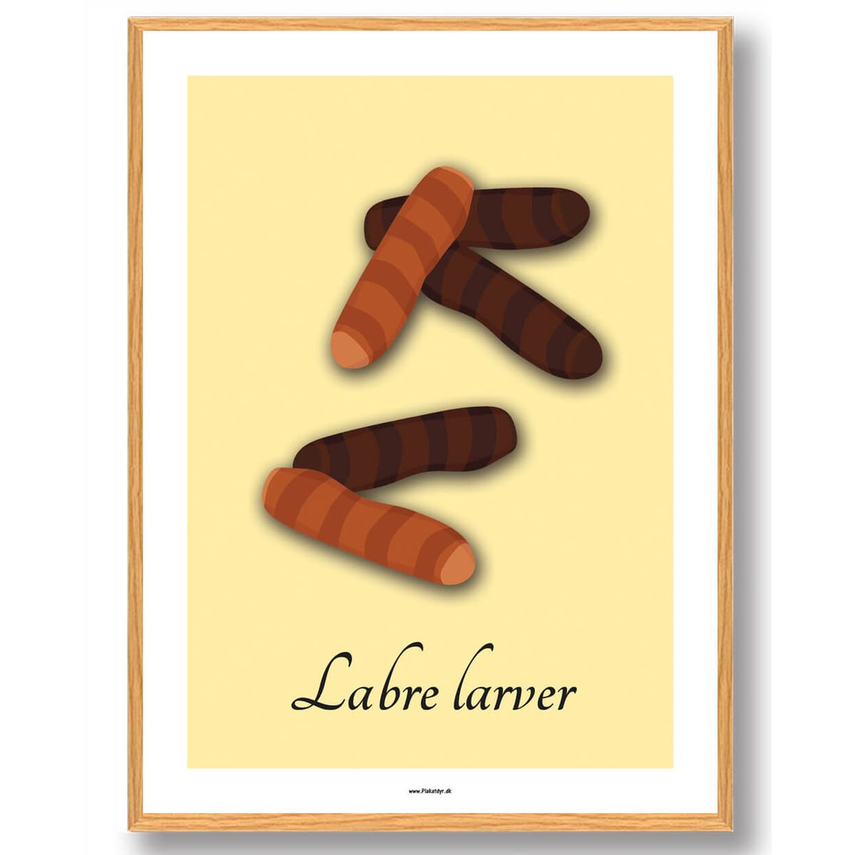 Labre larver - plakat (Størrelse: L - 50x70cm (B2))