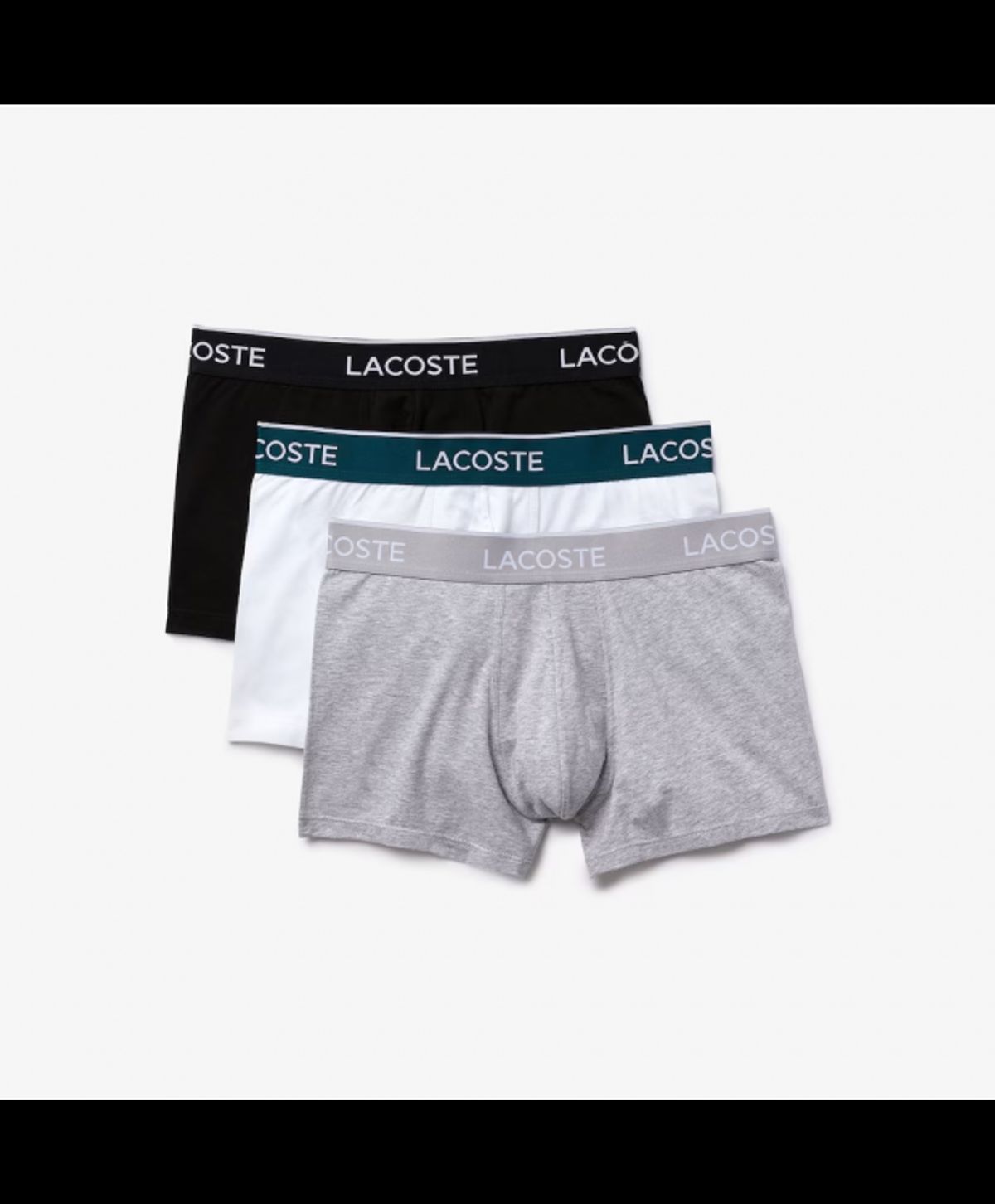 Lacoste 3-pak Underbukser/Boxershorts i Forskellige Farver til Herre