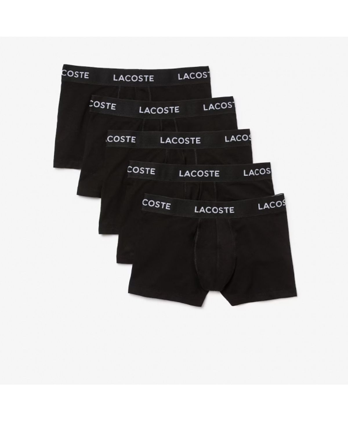 Lacoste 5-pak Bomulds Underbukser/Boxershorts i Sort til Herre