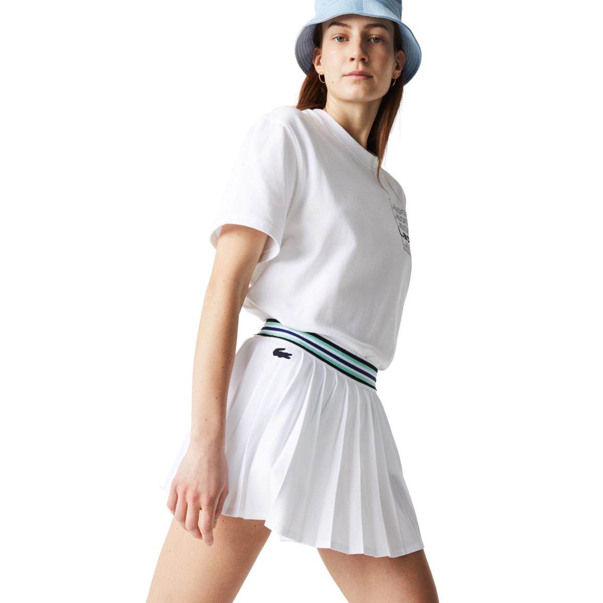 Lacoste Sport Breathable Piqué Nederdel White