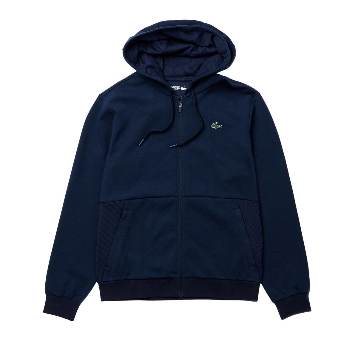 Lacoste Sport Mesh Panels Hoodie Navy