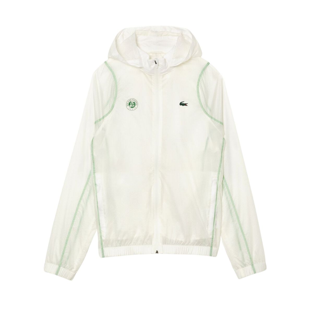 Lacoste Sport Roland Garros Edition After-Match Jacket White/Green