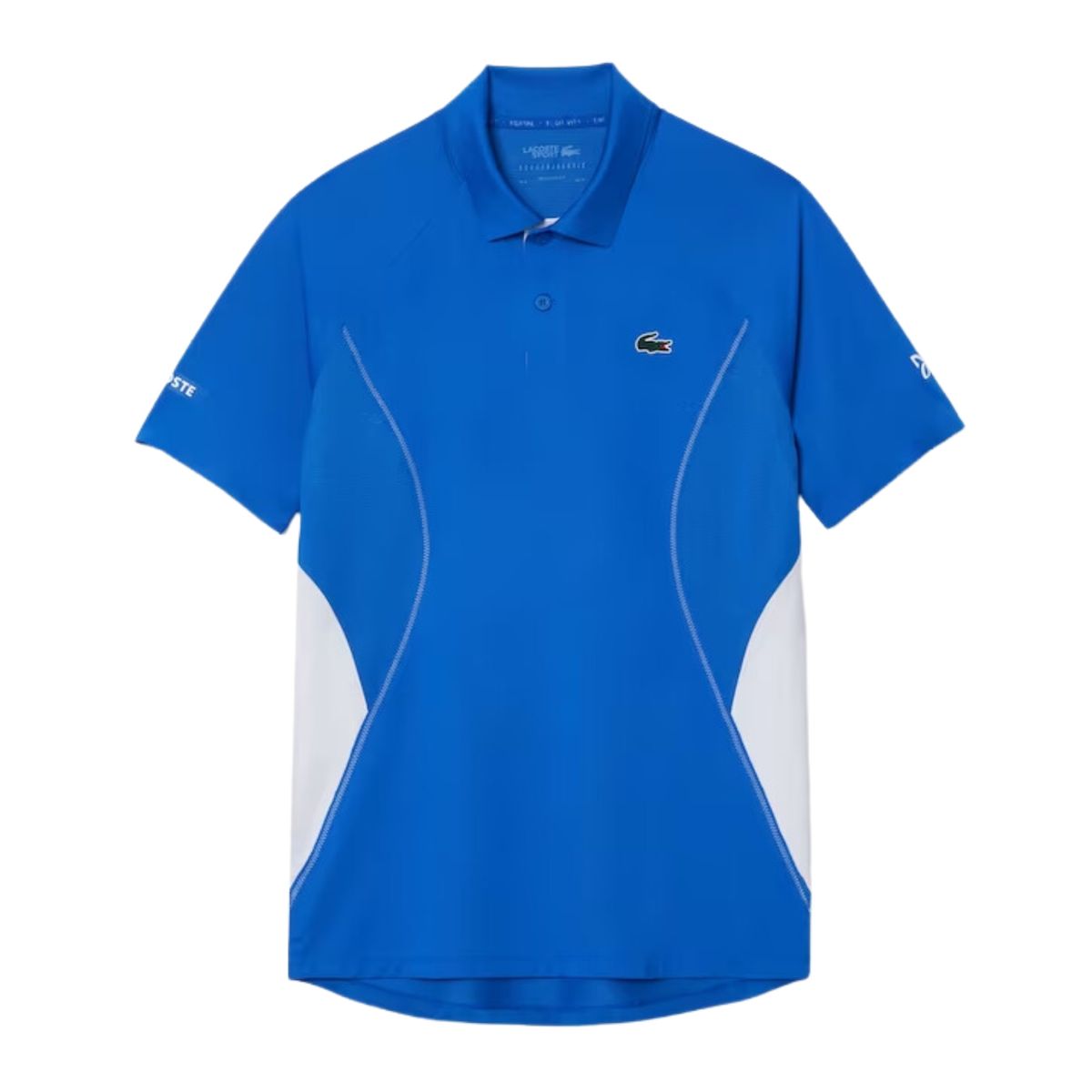 Lacoste Tennis x Novak Djokovic Ultra-Dry Polo Shirt Saphir Blue