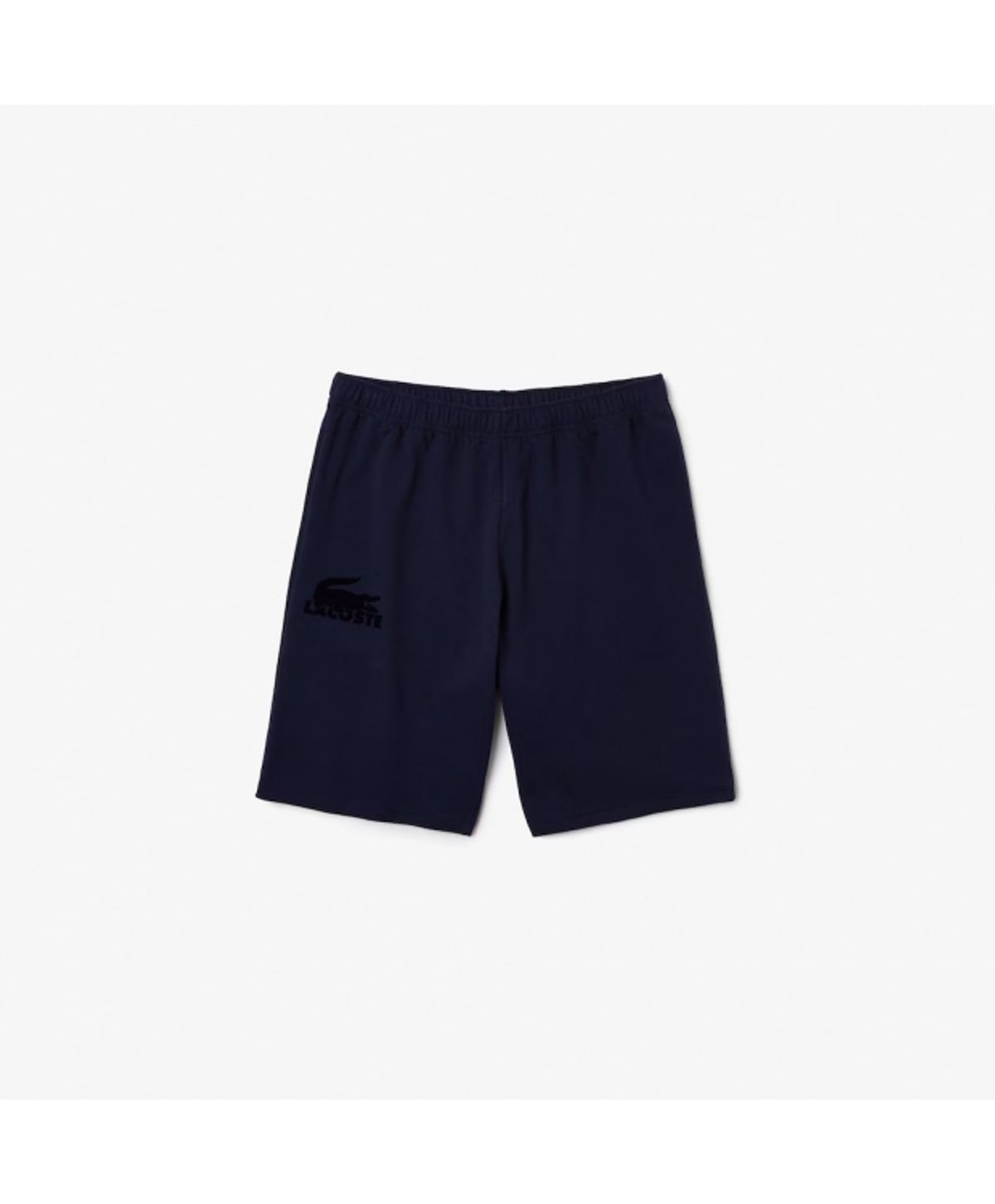 LACOSTE velour pyjamas shorts i navy til herre