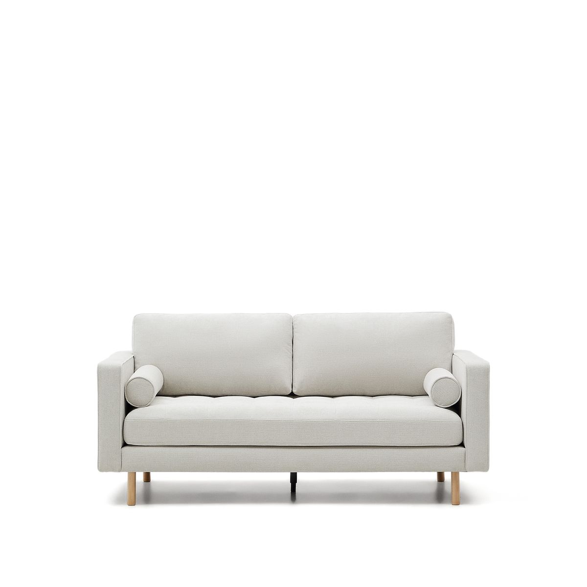 LAFORMA Debra 2 pers. sofa - perlemor chenille og naturben (182cm)