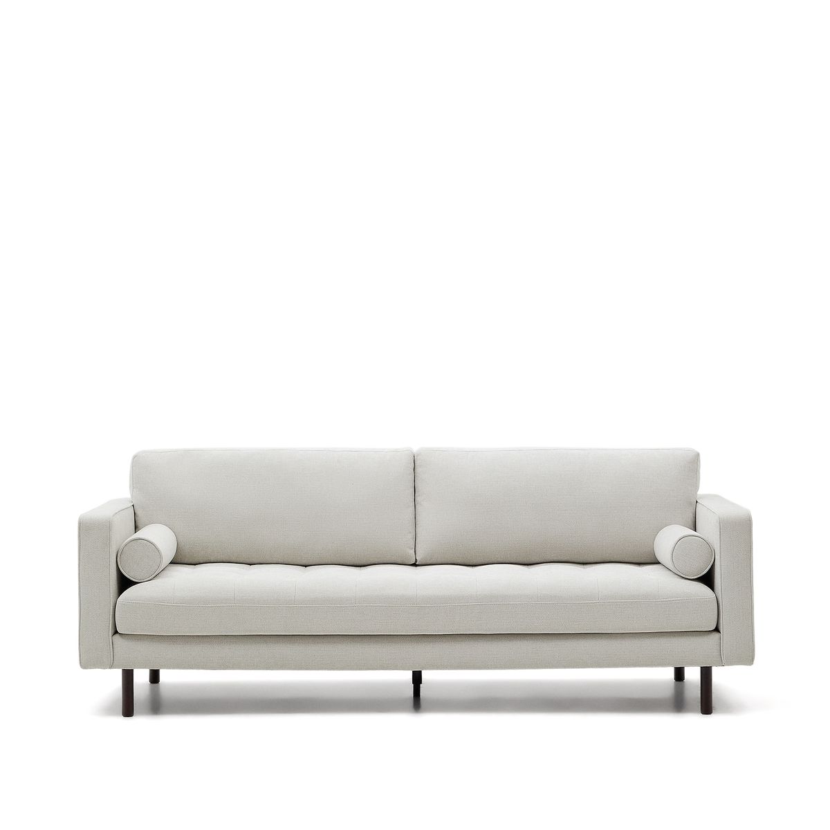 LAFORMA Debra 3 pers. sofa - perlemor chenille og ben med wengue-finish (222cm)