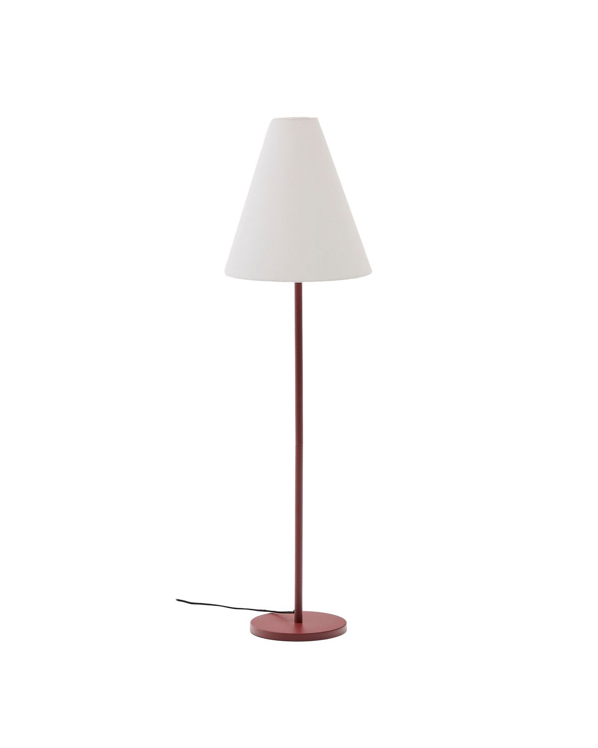 LAFORMA Navat gulvlampe - hvid bomuld og terracotta metal