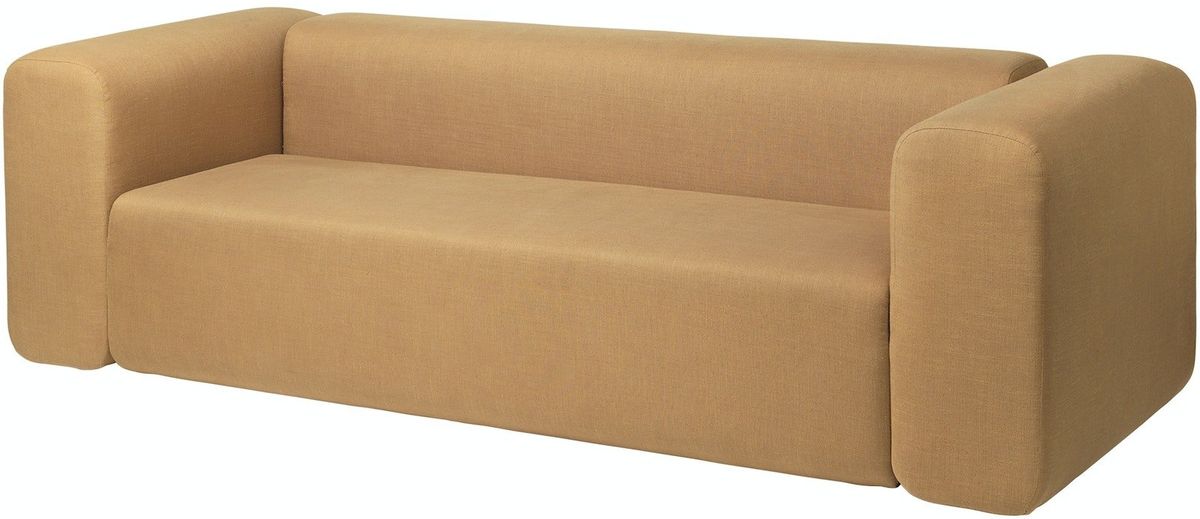 Lagoon, 3-Personers sofa, natur, H70x90x240 cm, stof