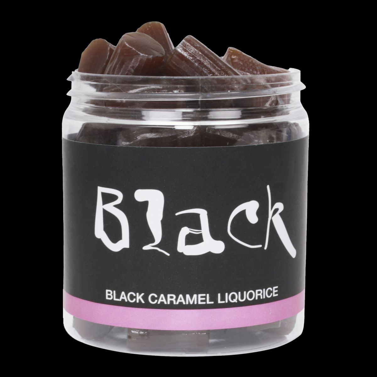 Lakrids med karamelsmag 170g, Black liquorice