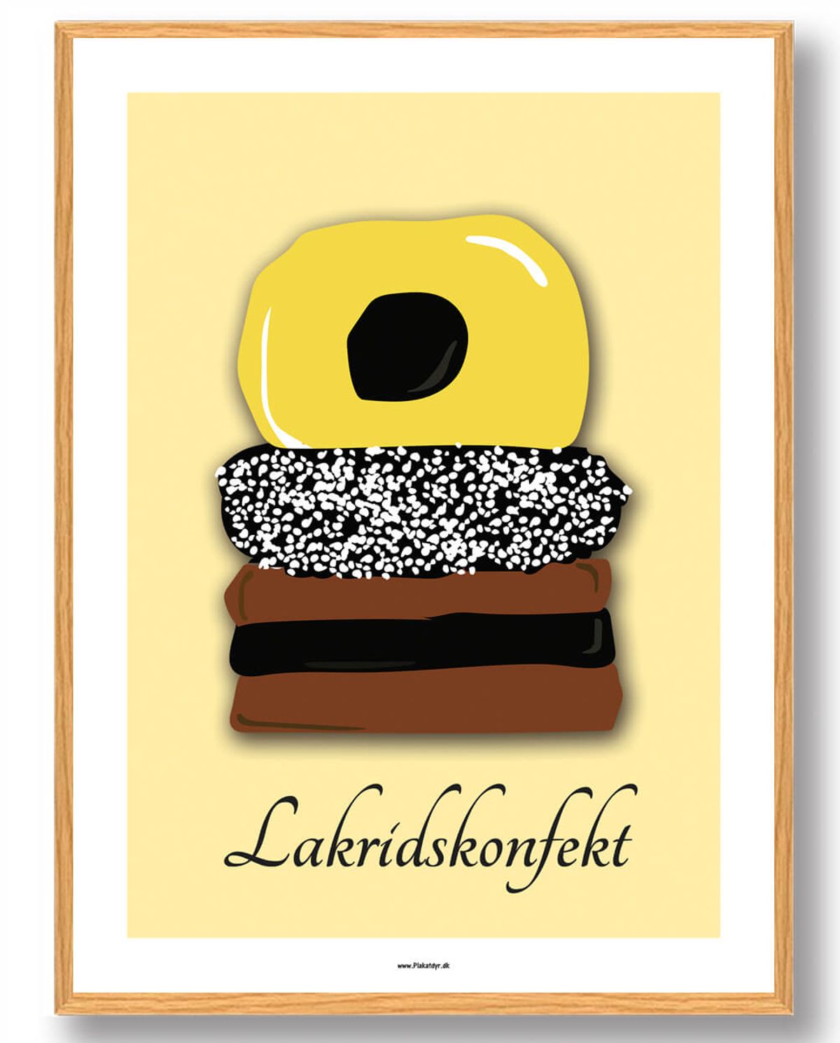 Lakridskonfekt - plakat (Størrelse: L - 50x70cm (B2))