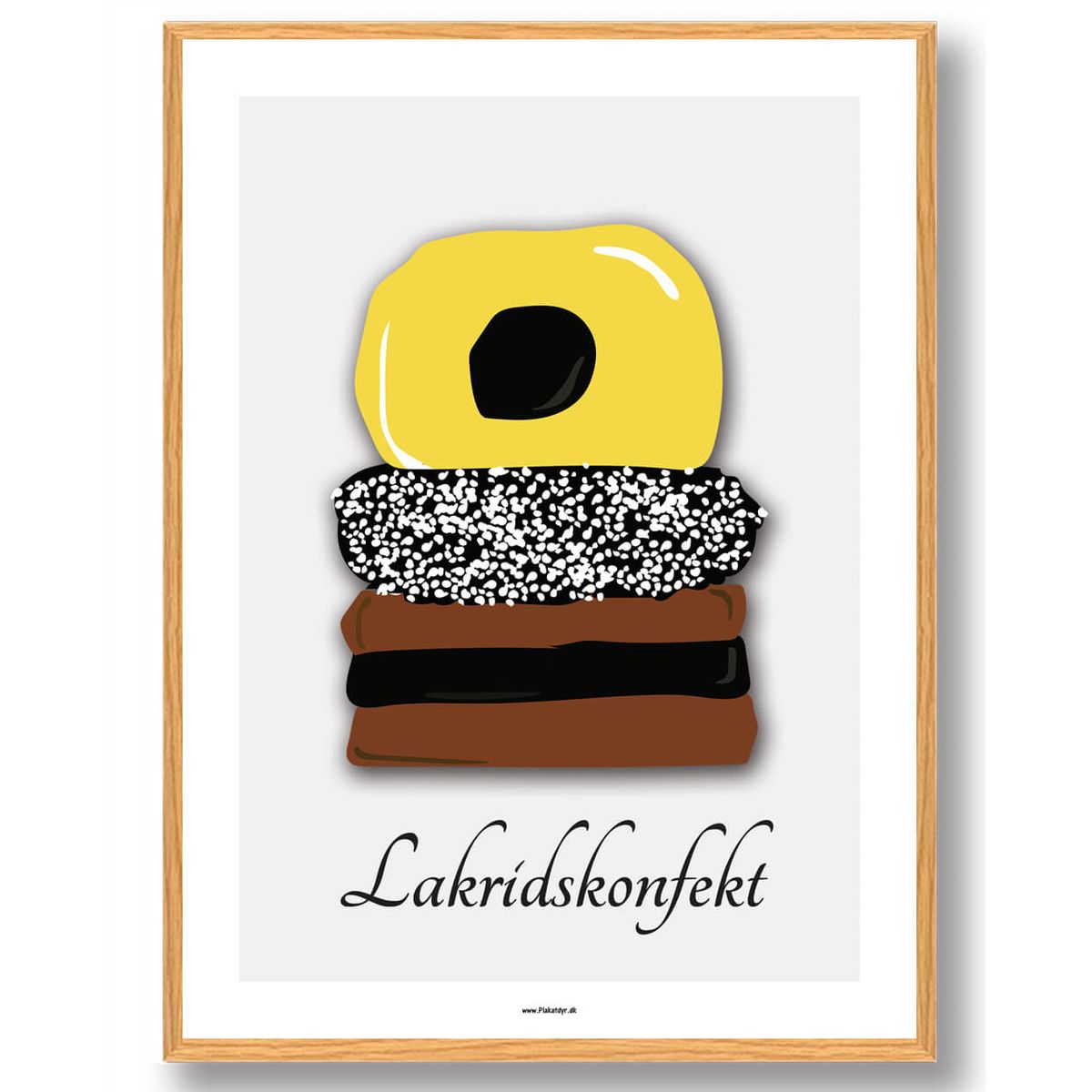 Lakridskonfekt - plakat (Størrelse: L - 50x70cm (B2))