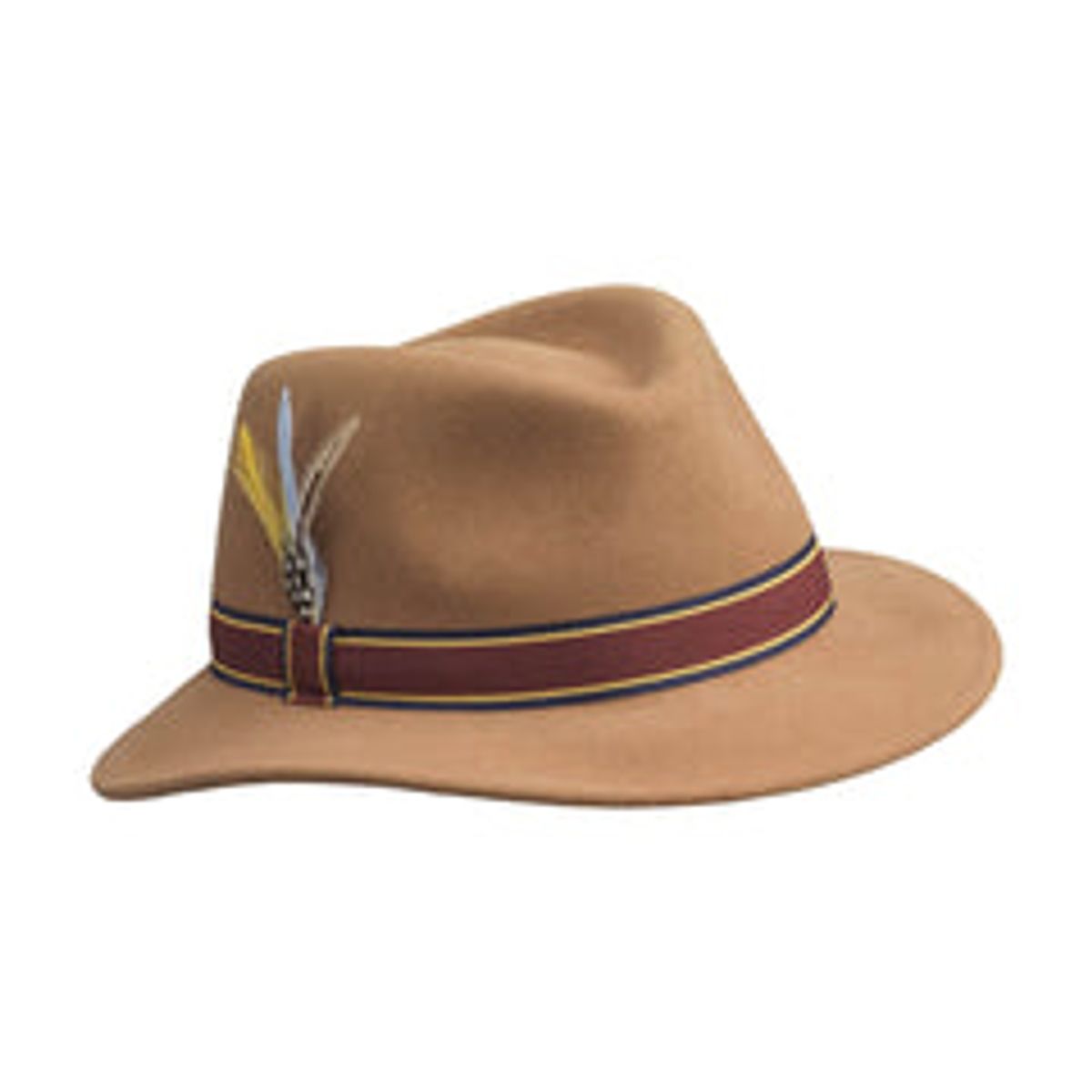 Laksen - Brixton Dame Fedora Cashmere Hat - Camel