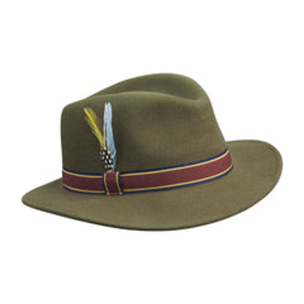 Laksen - Brixton Dame Fedora Cashmere Hat - Loden