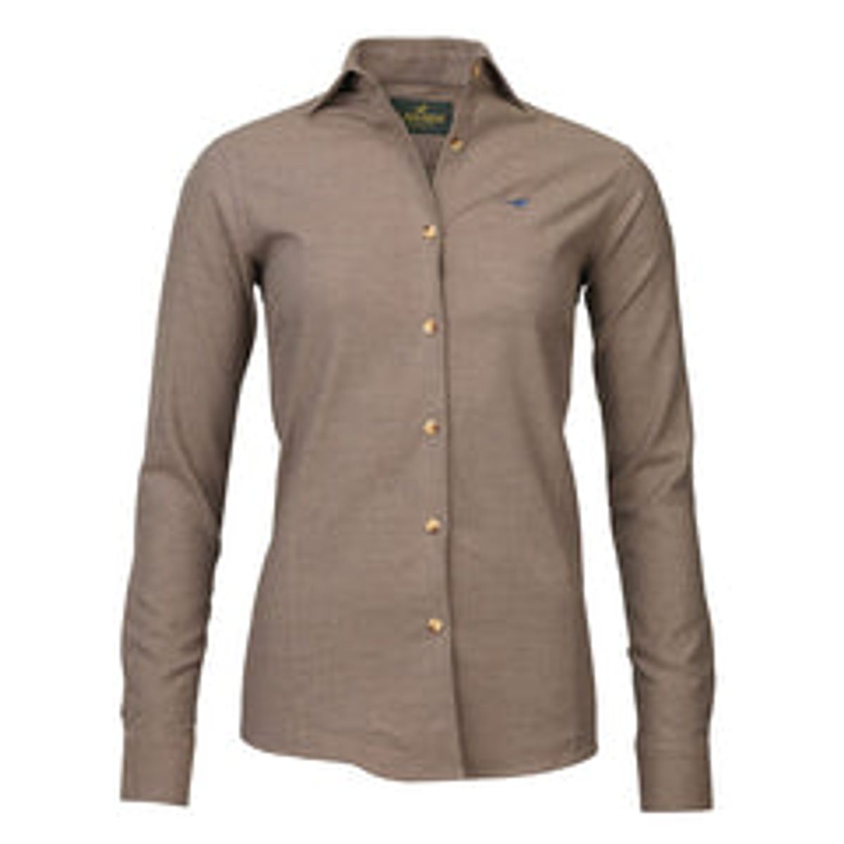 Laksen - Carrie Brushed Cotton Skjorte - Camel