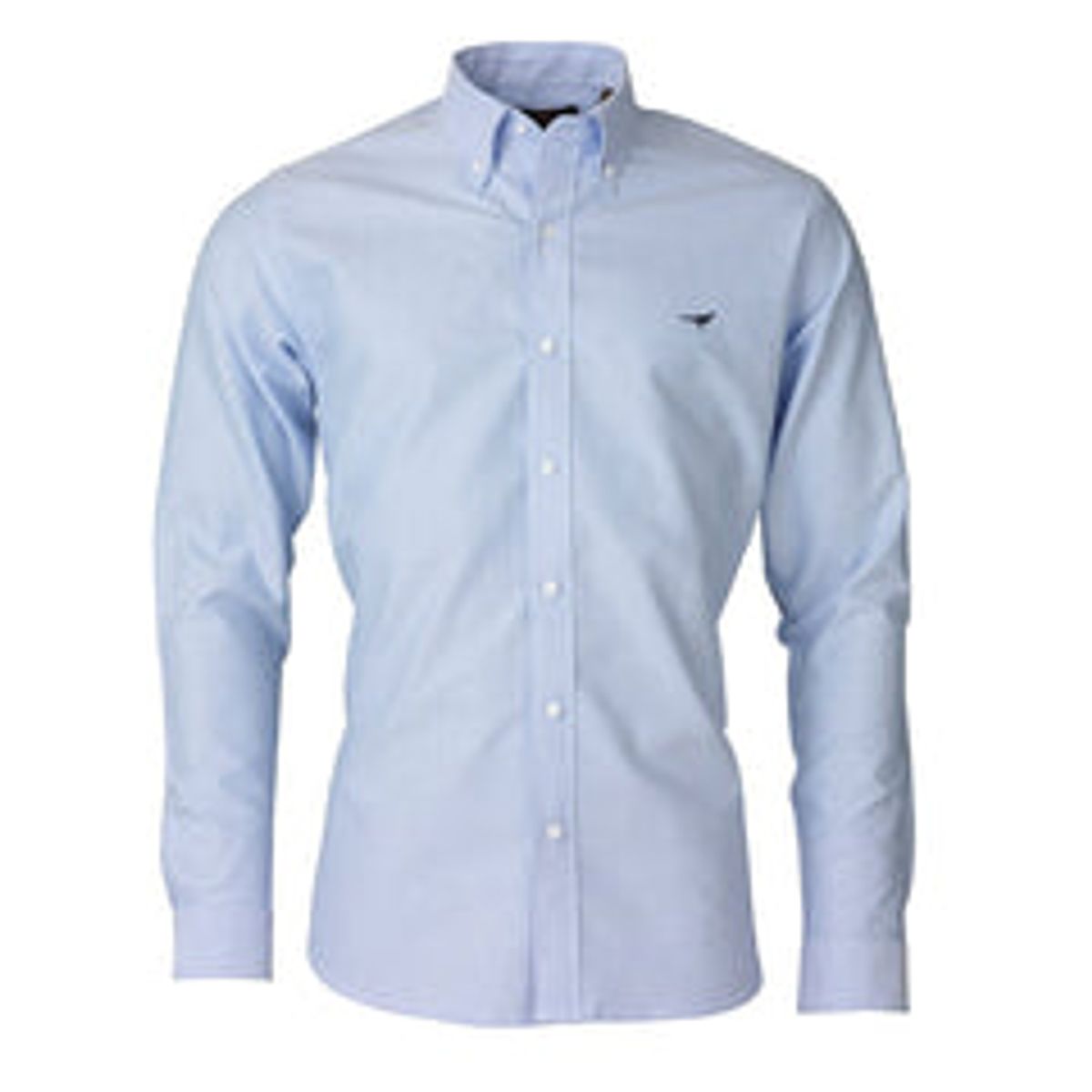 Laksen - Harvard Oxford Skjorte - Light Blue