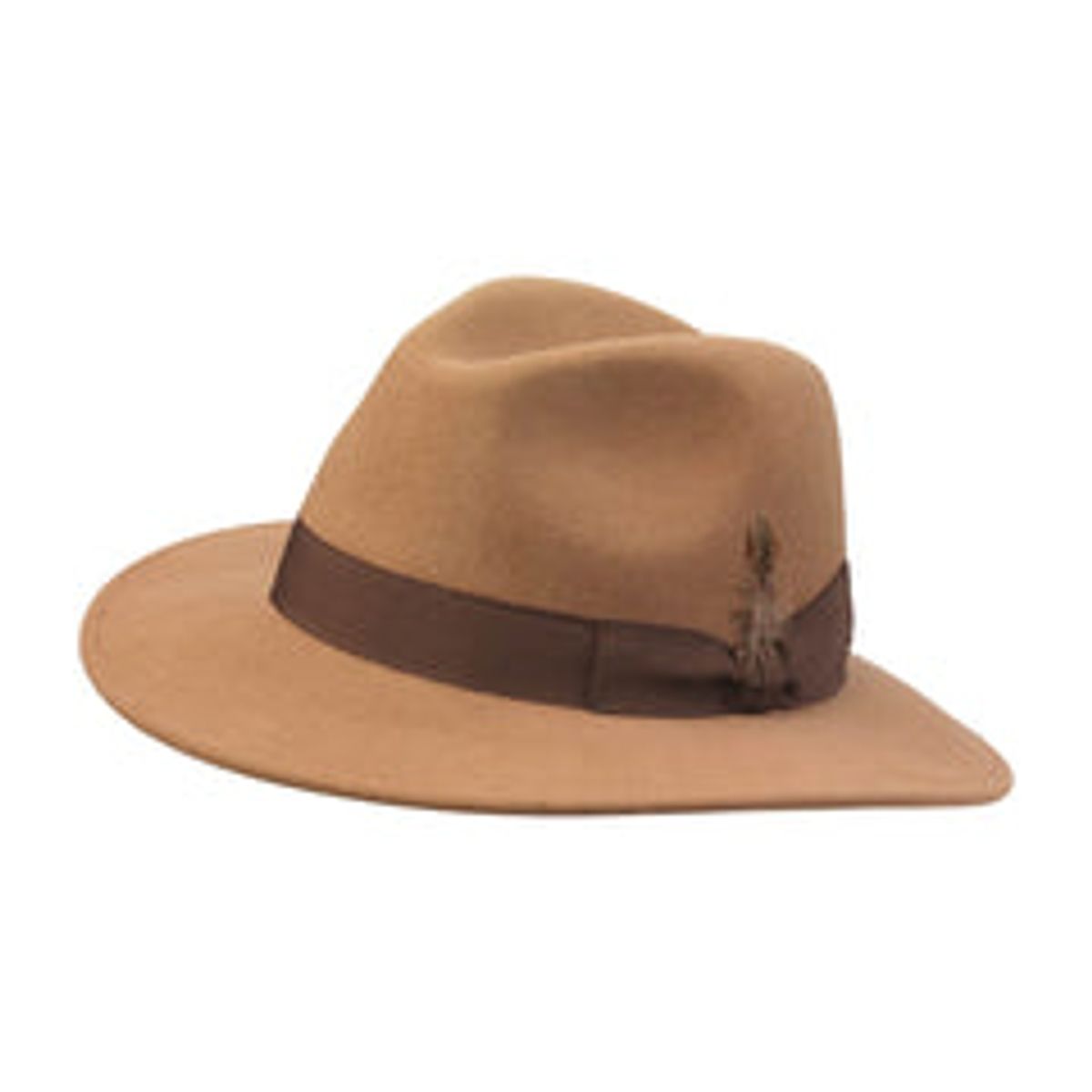 Laksen - Heritage Fedora Cashmere Hat - Camel