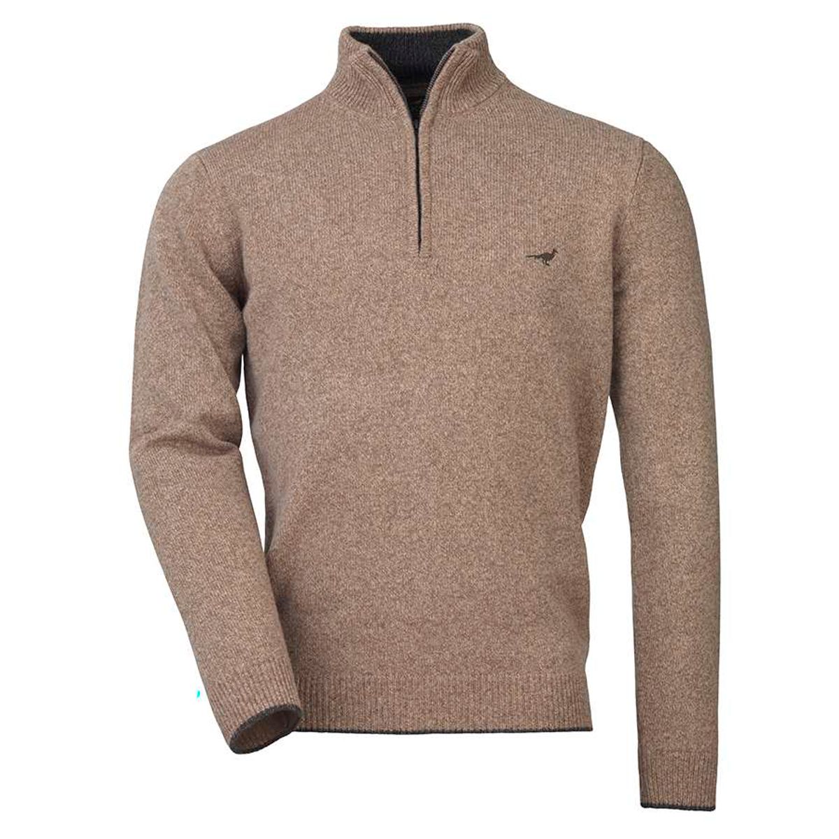 Laksen Sporting Brompton Zip Neck Camel