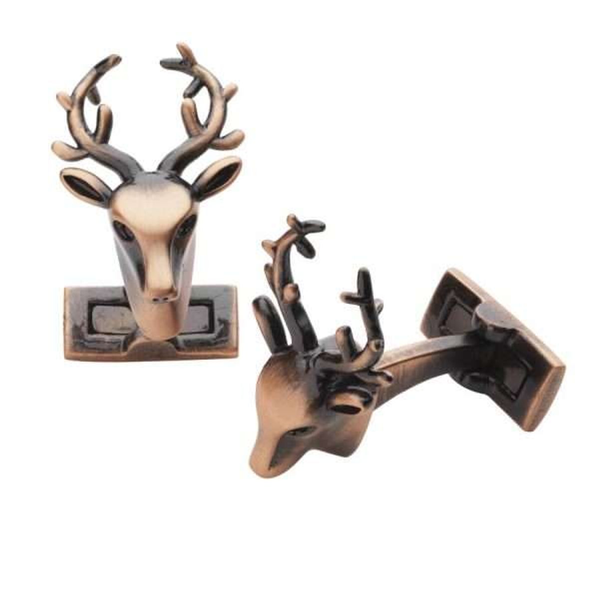 Laksen Sporting Trophy Deer Manchetknapper Kobber