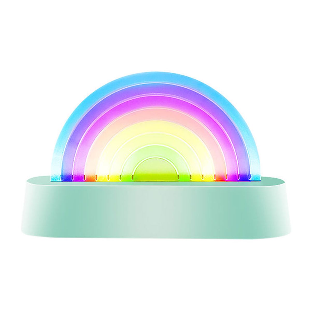 Lalarma Lampe - Dancing Rainbow - 18x11x4 cm - Mint