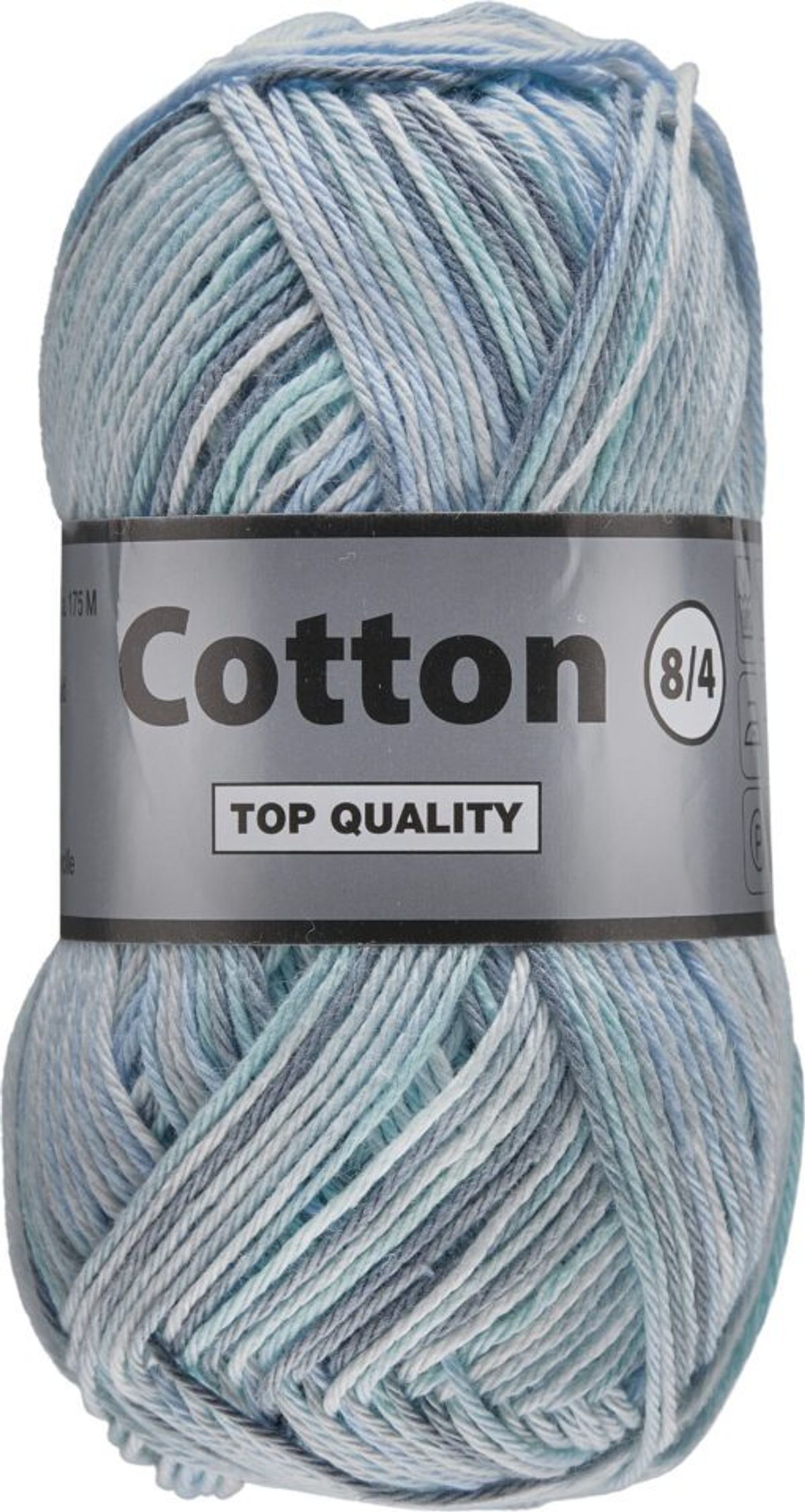 Lammy cotton 8/4, multifarvet, støvede blå farver, 50 g, nr. 622