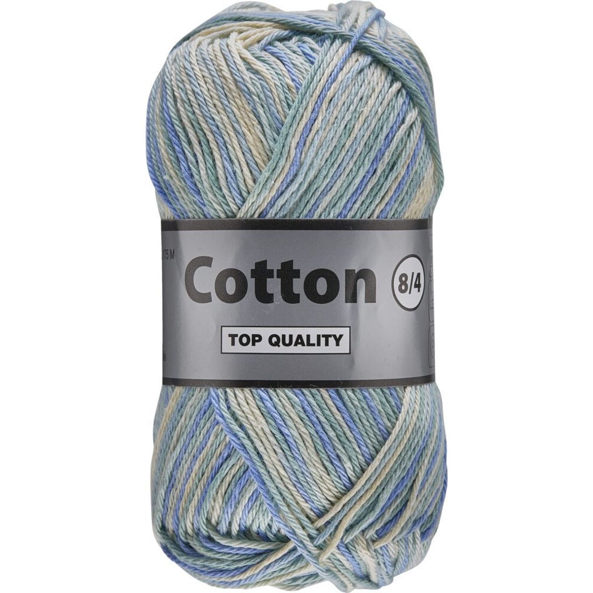 Lammy cotton 8/4, multifarvet, støvede blågrønne farver, 50 g, nr. 625