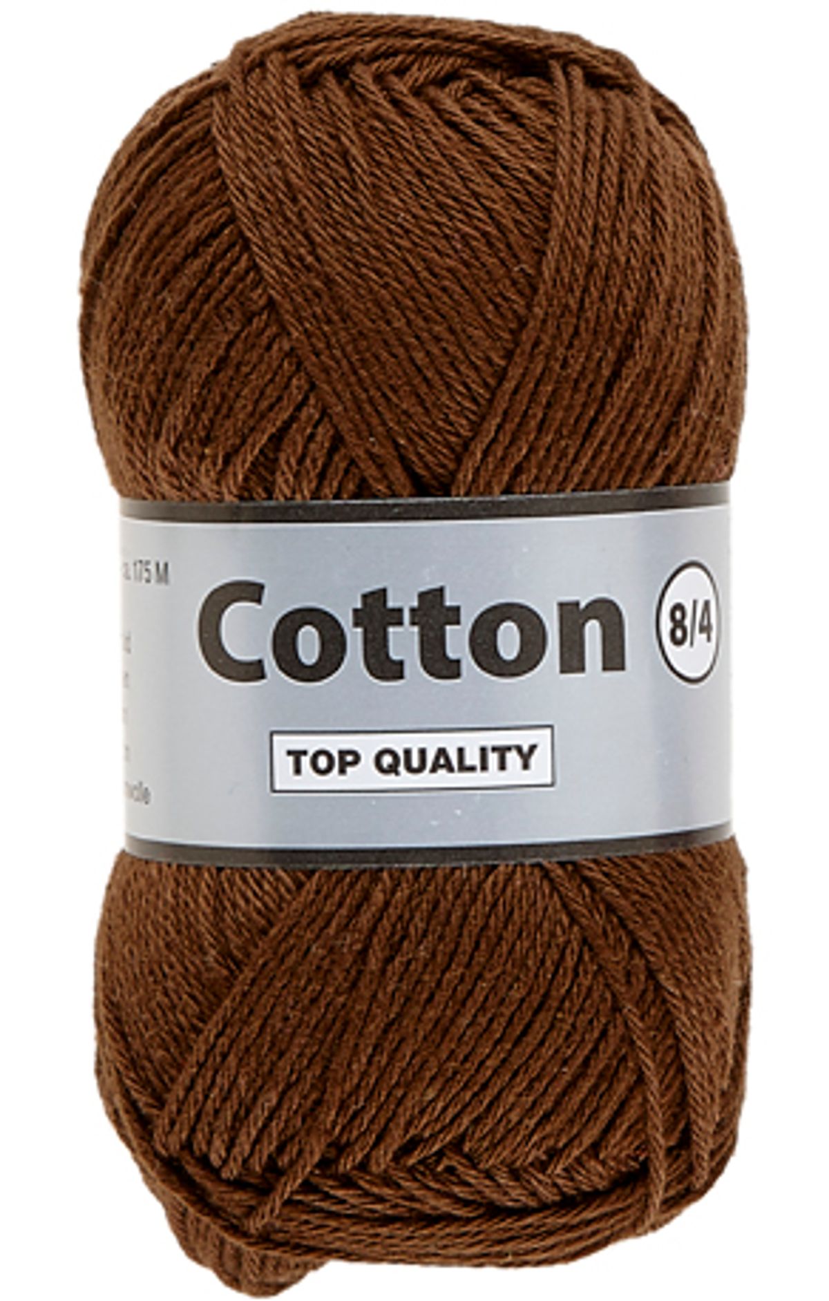 Lammy cotton 8/4, mørk brun, 50 g, nr. 112