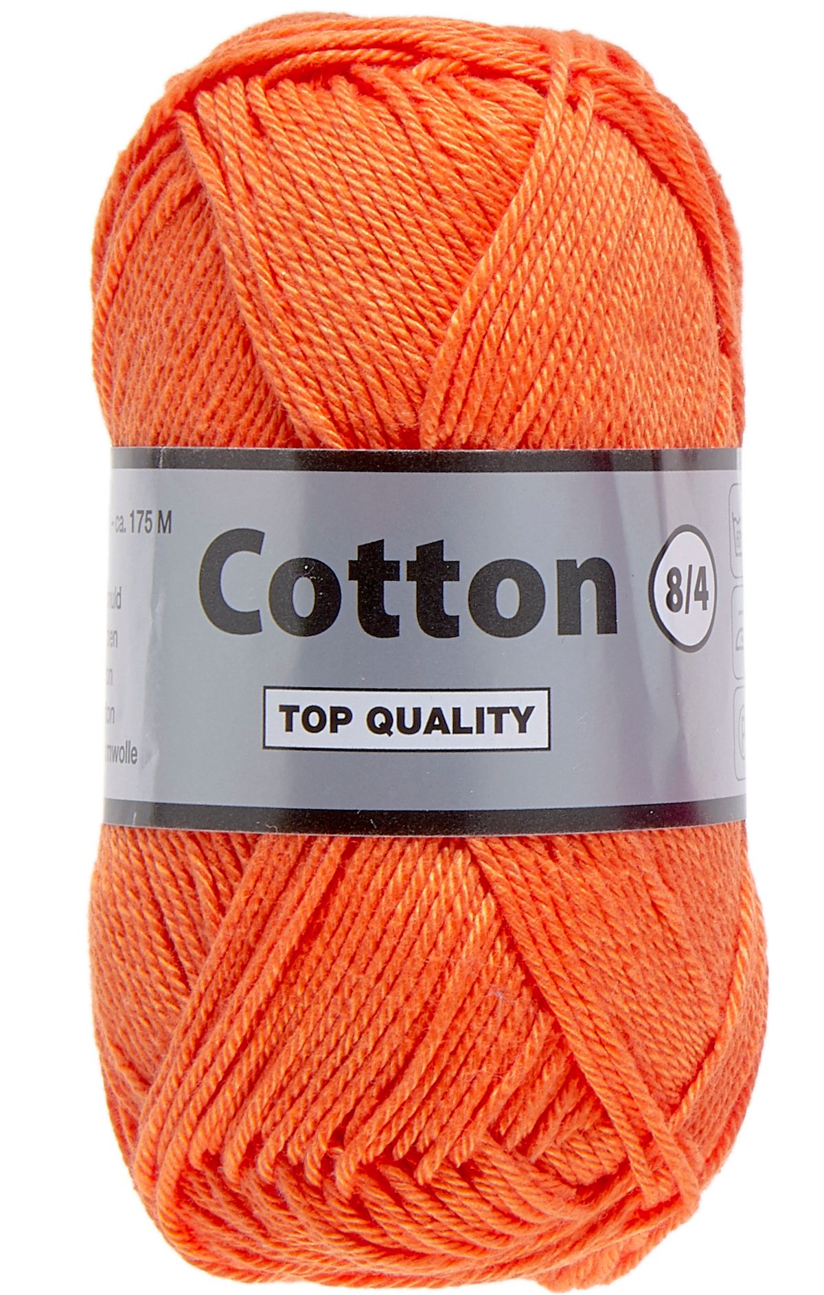 Lammy cotton 8/4, mørk orange, 50 g, nr. 28