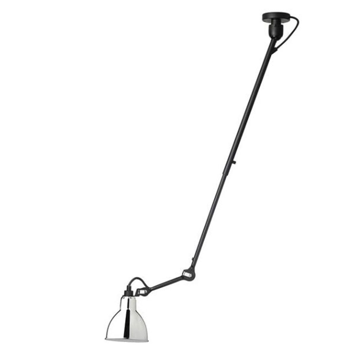 Lampe Gras No 302 loftlampe, sort/krom