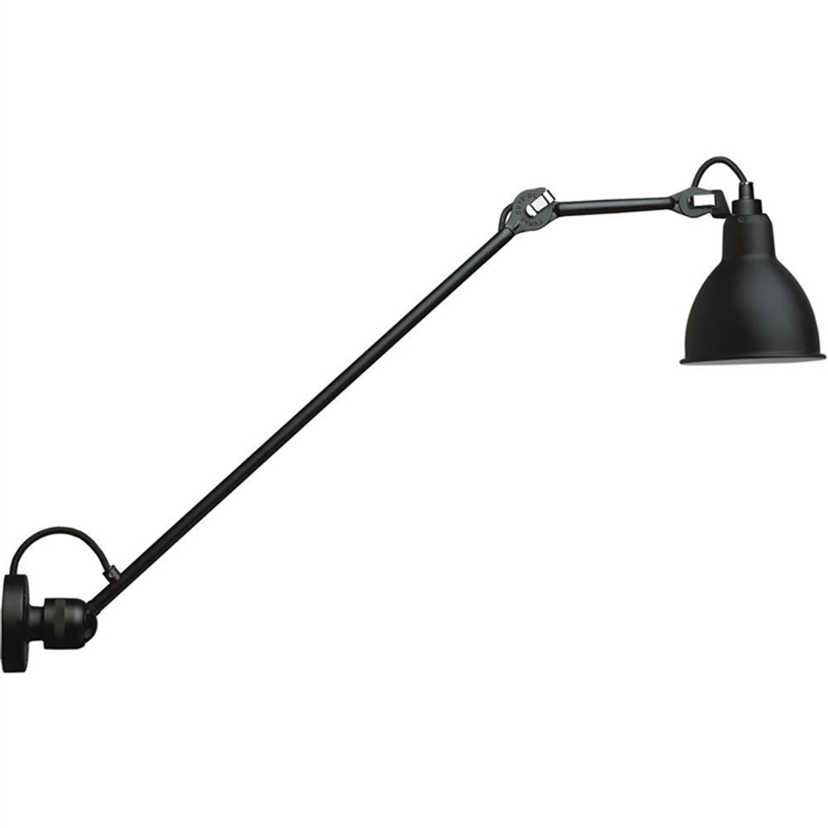 Lampe Gras No 304 L60 Væglampe, sort