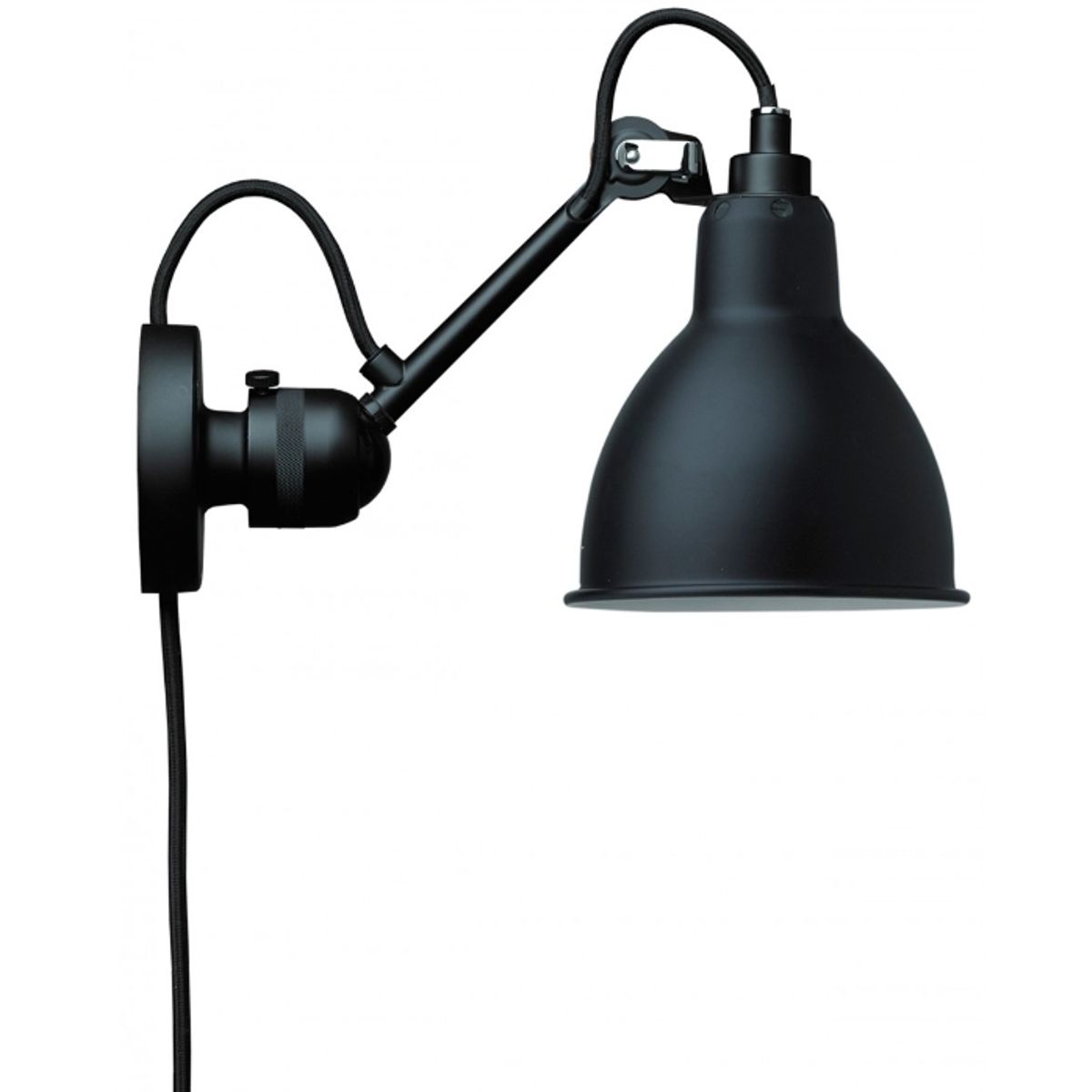 Lampe Gras No 304CA Væglampe, sort