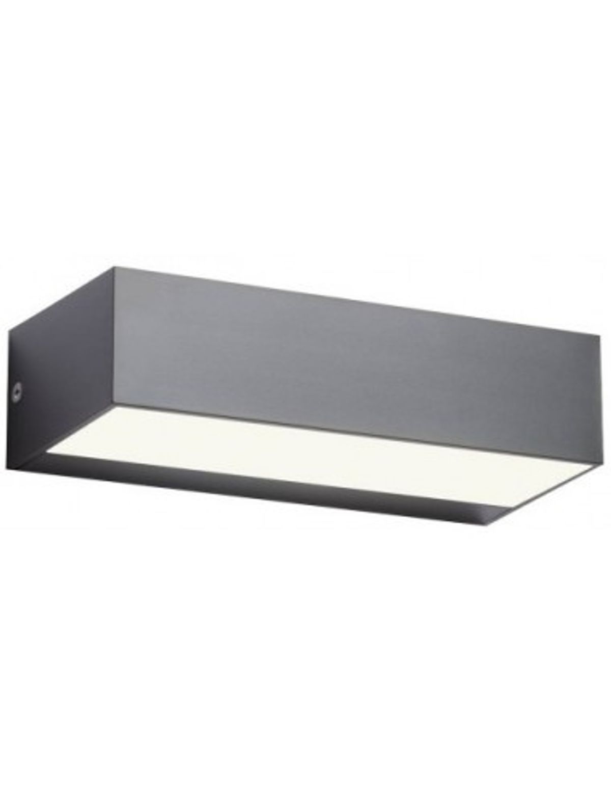 LAMPRIS Up-Down Væglampe i abs og polycarbonat B23 cm 1 x 12W SMD LED - Mat mørkegrå