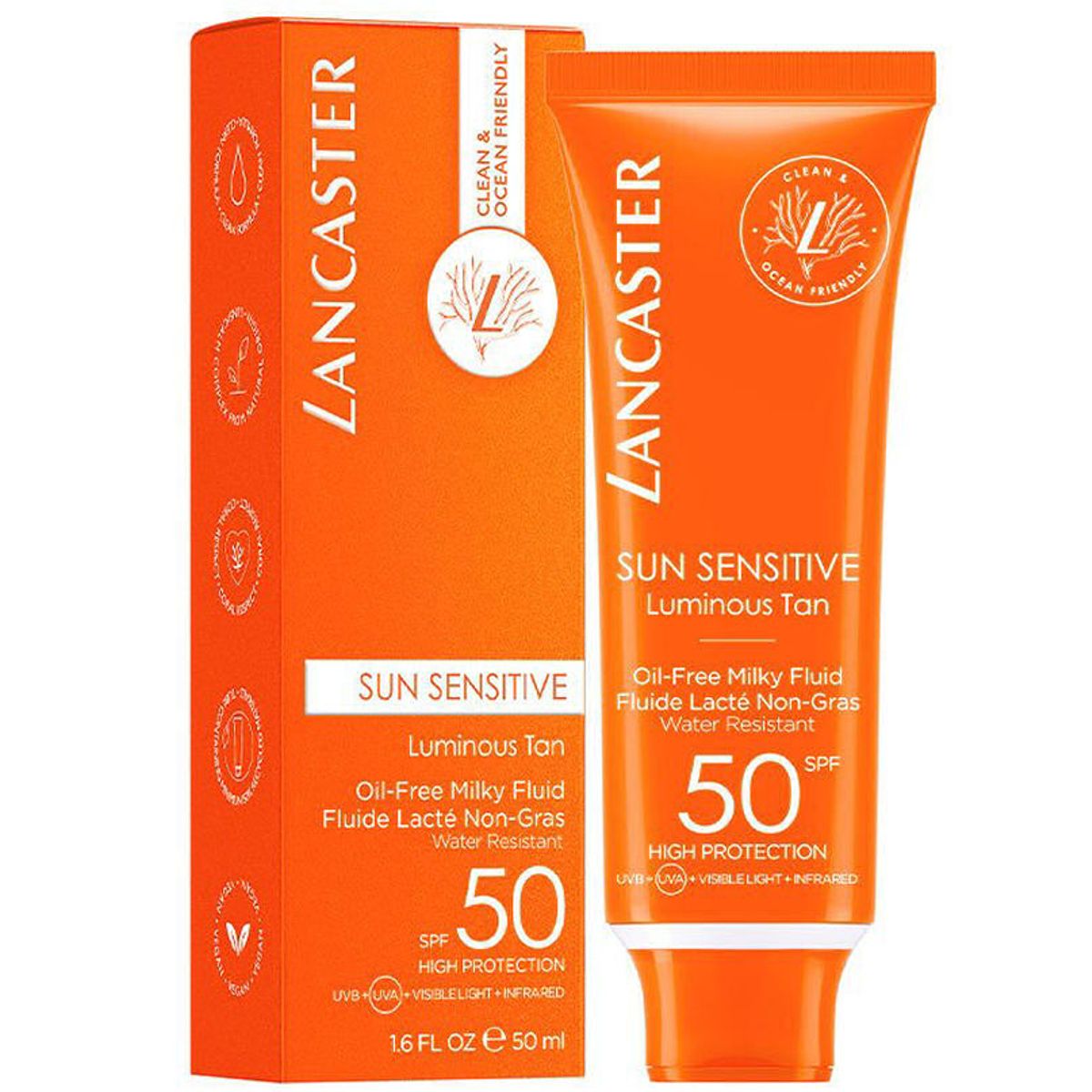 Lancaster sun sensitive luminous tan SPF50 high protection 50ml