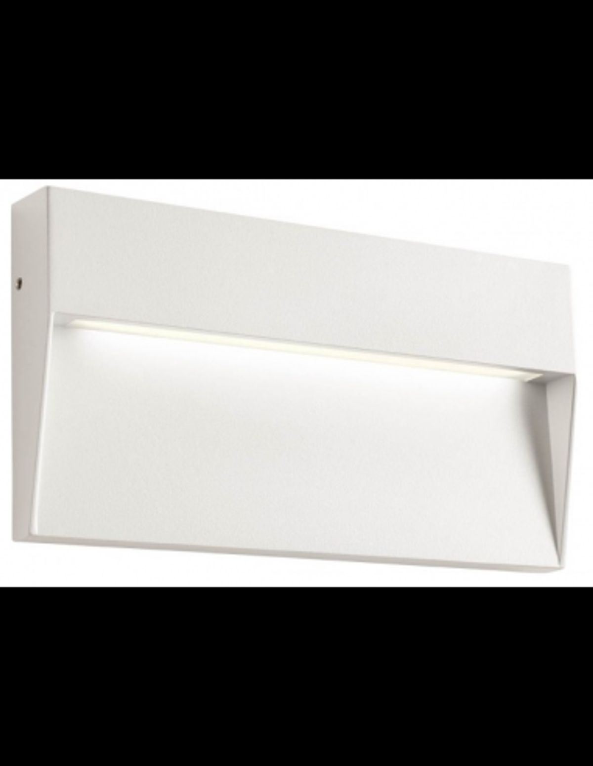 LANDER Væglampe i aluminium og polycarbonat H10,8 cm 1 x 6W SMD LED - Mat sandhvid