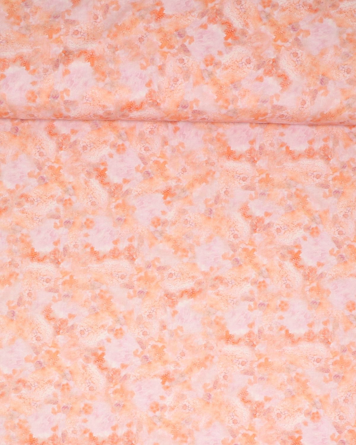 Landscabe Texture, rosa og orange farver - Patchwork - 100% Bomuld