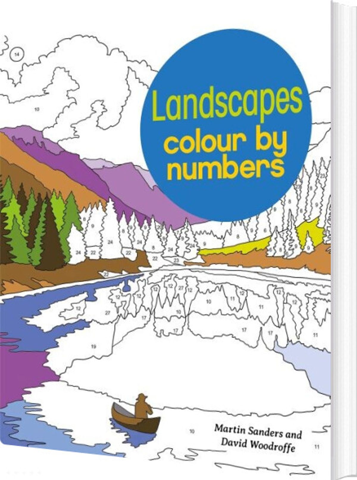 Landscape Colour By Numbers - David Woodroffe - English Book