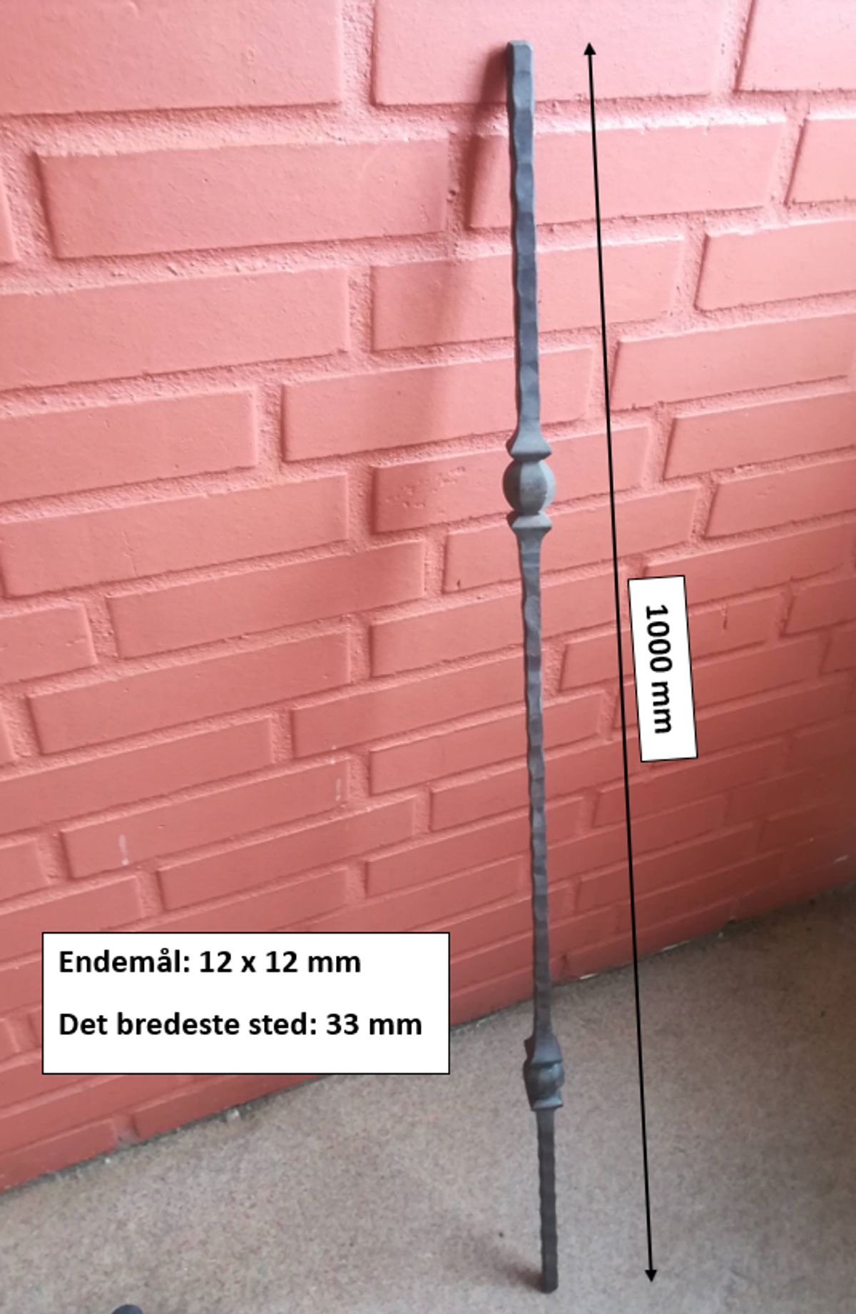 Lang banket smedejernsbaluster PS13-43