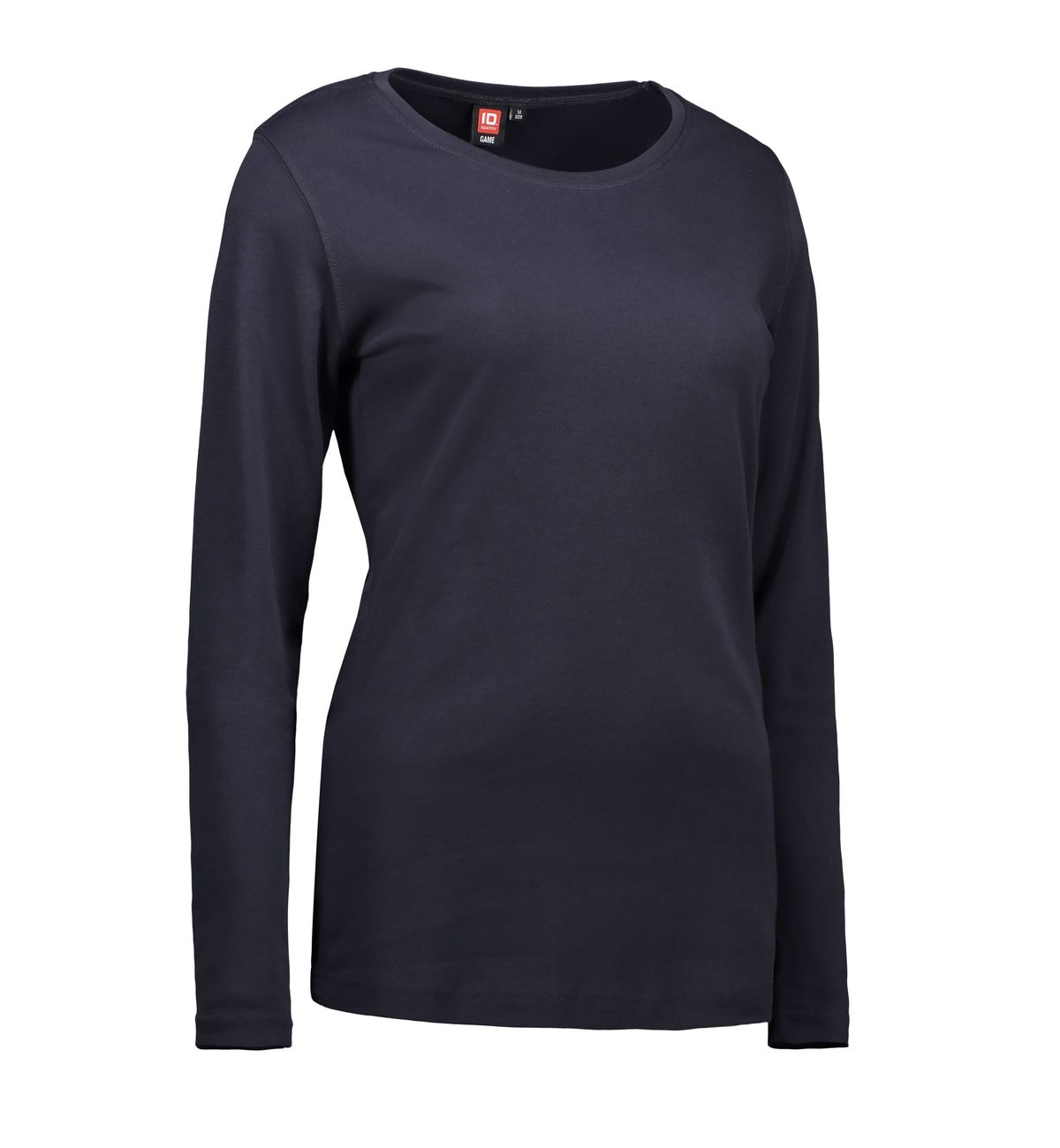 Langærmet dame t-shirt i navy - 2XL