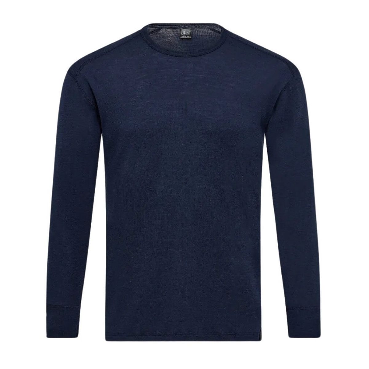 Langærmet t-shirt i 100% merino uld til mænd, JBS, navy, str. 2XL