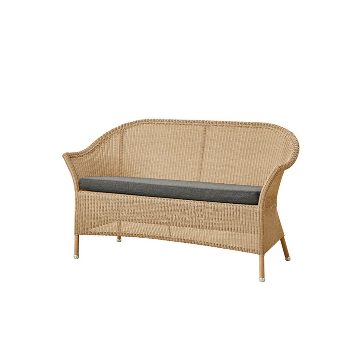 Lansing Sofa fra Cane-line (Natur, Sort, Cane-line Natte hynde)