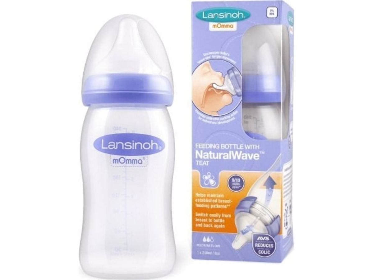 Lansinoh Feeding Bottle With Naturalwave® Teat Gb, 2X240ml, 75850