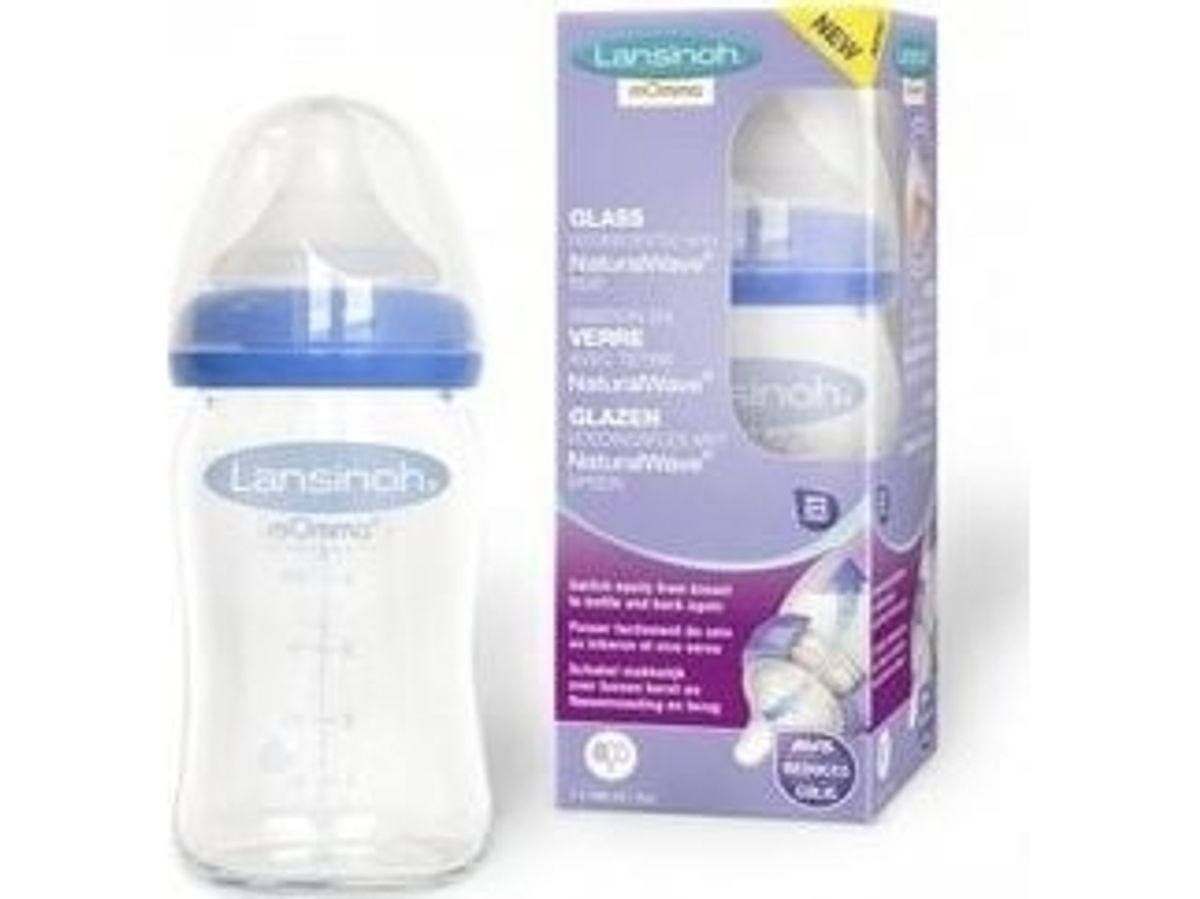 Lansinoh Glass Feeding Bottle With Naturalwave® Teat , 160Ml, 77240