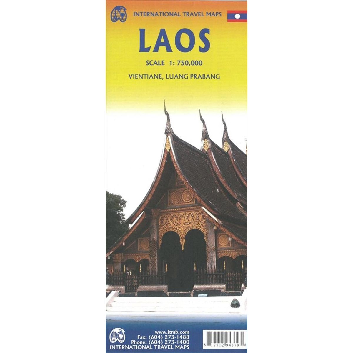 Laos Travel Reference Map - Itmb - English Book